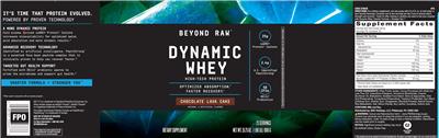 Dynamic Whey Chocolate Lava Cake label