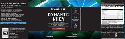 Dynamic Whey Tiramisu label