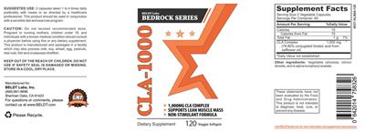 CLA-1000 1,000 mg label