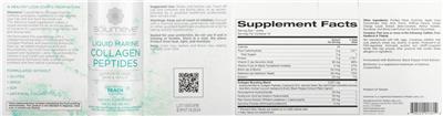 Liquid Marine Collagen Peptides Peach Flavored label