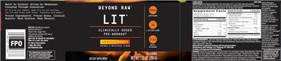 LIT Orange Mango label
