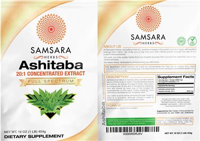 Ashitaba 20:1 Concentrated Extract label