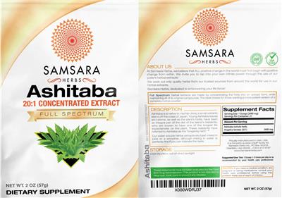 Ashitaba 20:1 Concentrated Extract label