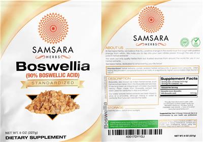 Boswellia (90% Boswellic Acid) label