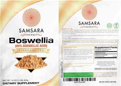 Boswellia (90% Boswellic Acid) label