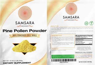 Pine Pollen Powder 99% Cracked Cell Wall label
