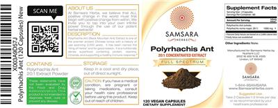 Polyrhachis Ant 20:1 Concentrated Extract label