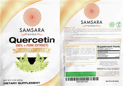 Quercetin (98% + Pure Extract) label