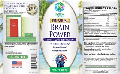 Premium Brain Power label