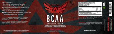 BCAA Fruit Punch label