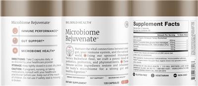 Microbiome Rejuvenate label