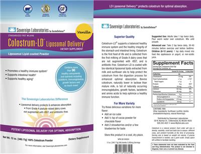 Colostrum-LD Vanilla label