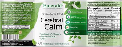 Cerebral Calm label