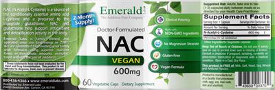 NAC 600 mg label