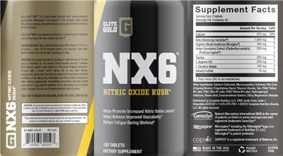 Elite Gold NX6 label