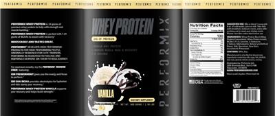Whey Protein Vanilla label