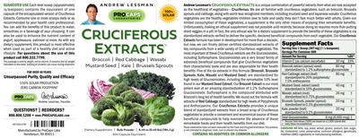 Cruciferous Extracts Bulk Powder label