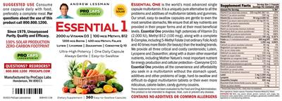 Essential 1 label
