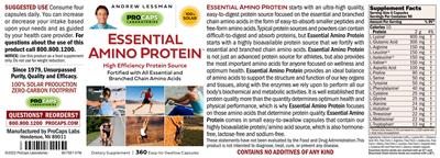 Essential Amino Protein label