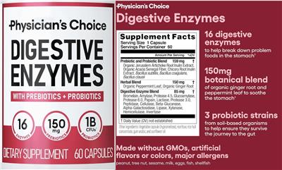 Digestive Enzymes label