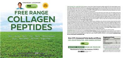 Free Range Collagen Peptides label