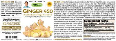 Ginger 450 label