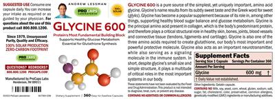 Glycine 600 label