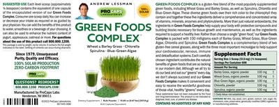 Green Foods Complex label