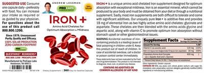 Iron + label