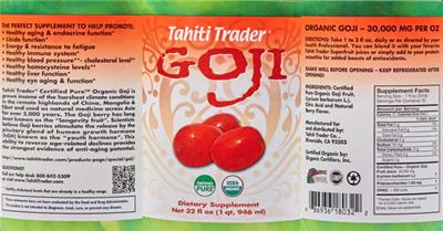 Goji label