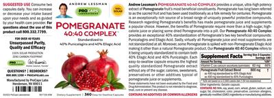 Pomegranate 40:40 Complex label