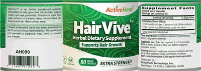 HairVive label