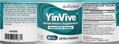 YinVive label