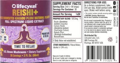 Reishi+ label