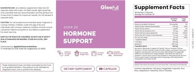 Over 30 Hormone Support label