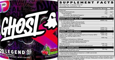 Legend All Out Cherry Limeade label