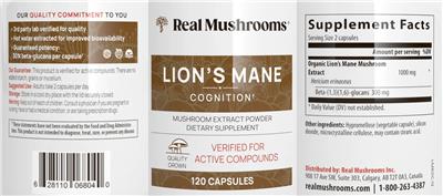 Lion's Mane label