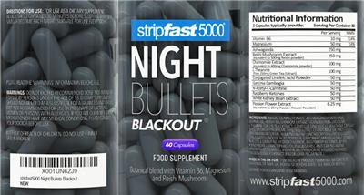 Night Bullets Blackout label