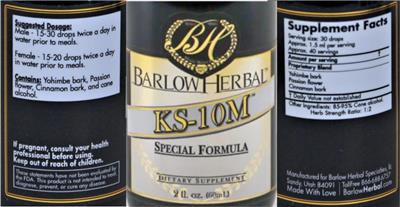 KS-10M Tincture label