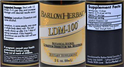 LDM-100 label