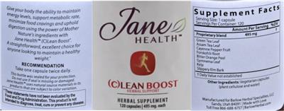 (C)Lean Boost 495 mg label
