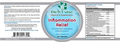Inflammation Relief label