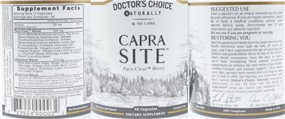 CapraSite label