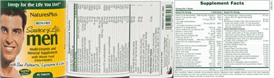 Iron-Free Source of Life Men label
