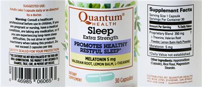 Sleep Extra Strength label