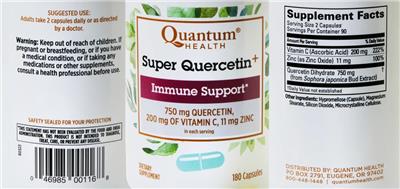 Super Quercetin+ label