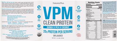 VPM Clean Protein Unflavored label