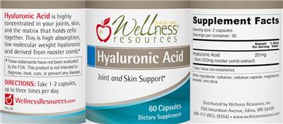 Hyaluronic Acid label