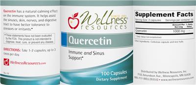 Quercetin label