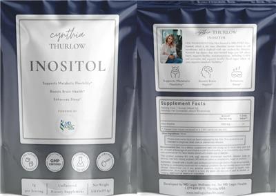 Inositol 1g Unflavored label